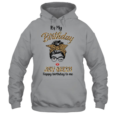 July Birthday Girl Queen Messy Bun Its My Birthday Leopard Shirt & Tank Top | siriusteestore