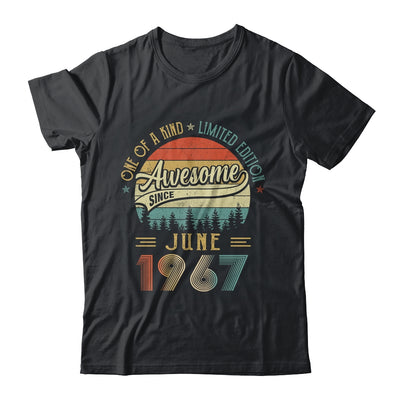 June 1967 Vintage 55 Years Old Retro 55th Birthday Shirt & Hoodie | siriusteestore