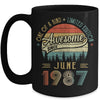 June 1987 Vintage 35 Years Old Retro 35th Birthday Mug | siriusteestore