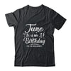June Is My Birthday Yes The Whole Month Funny Birthday Shirt & Tank Top | siriusteestore