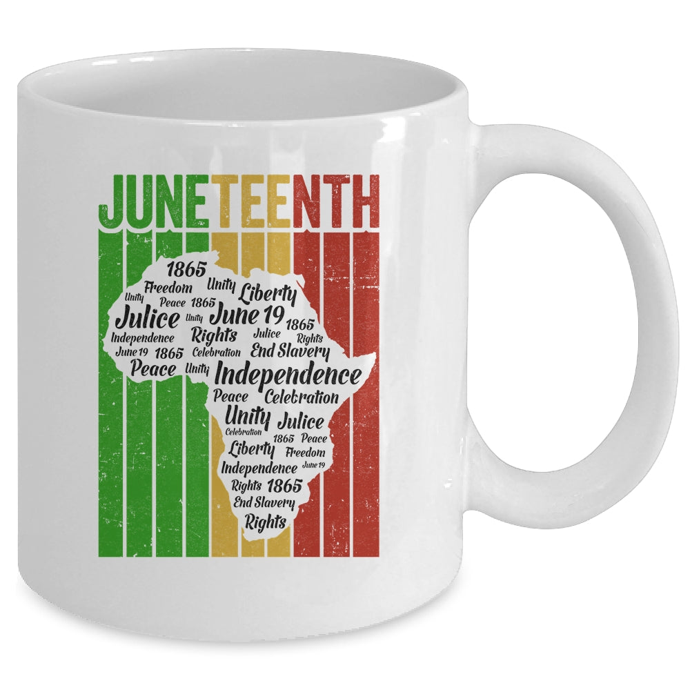 Juneteenth African Indepedence Day Slave Freedom Black Mug | siriusteestore