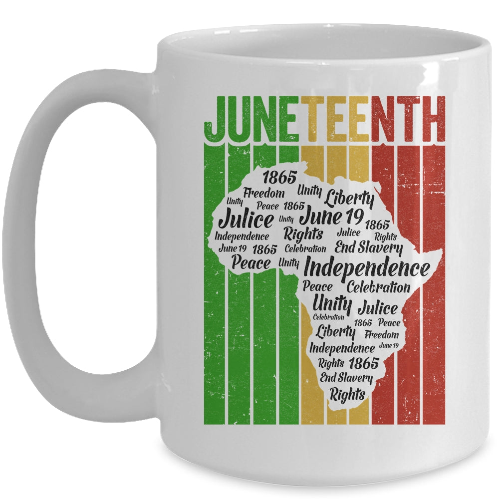 Juneteenth African Indepedence Day Slave Freedom Black Mug | siriusteestore