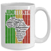 Juneteenth African Indepedence Day Slave Freedom Black Mug | siriusteestore