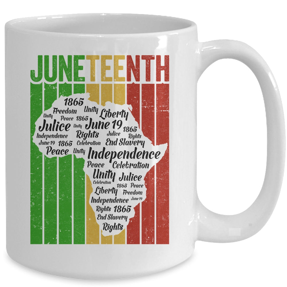 Juneteenth African Indepedence Day Slave Freedom Black Mug | siriusteestore