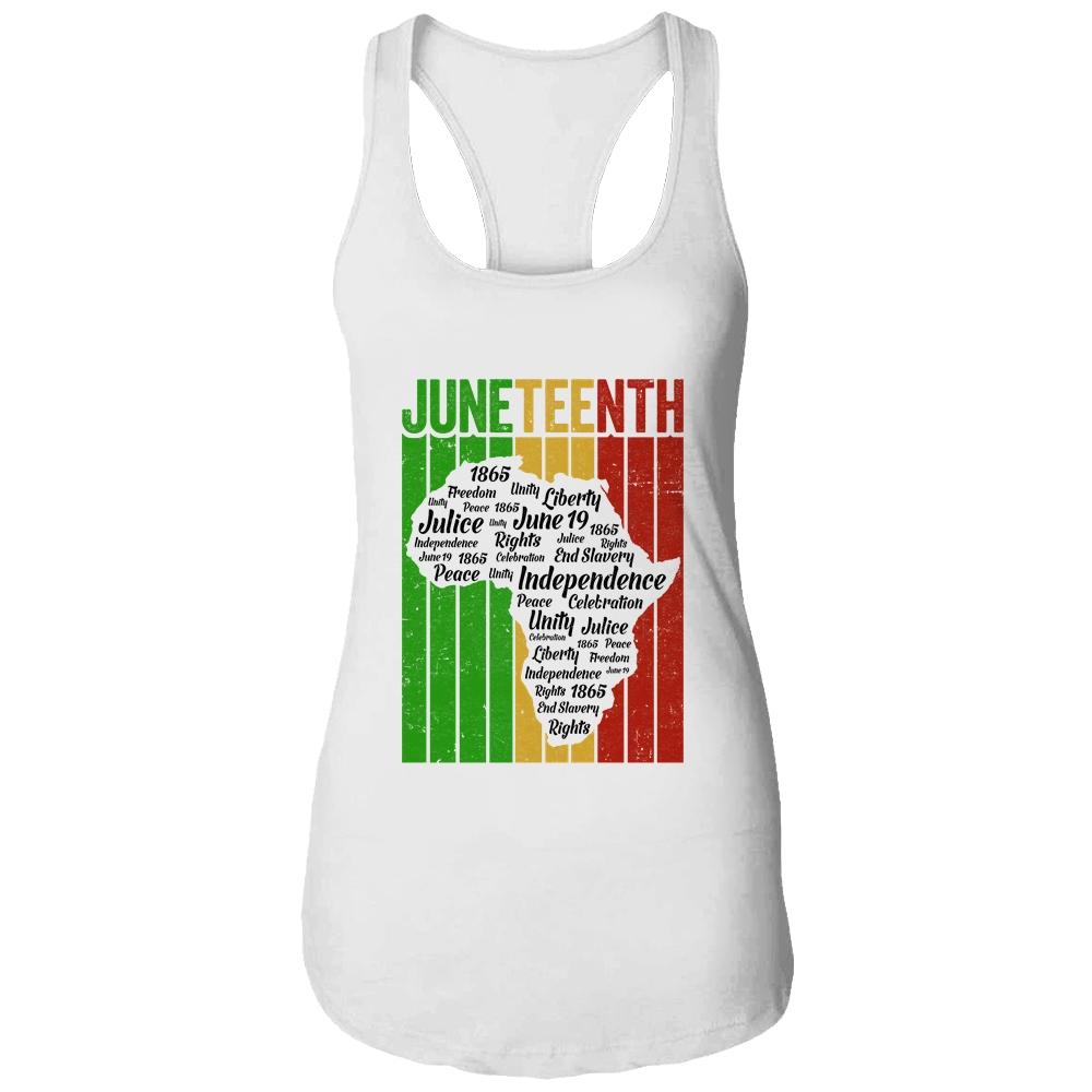 Juneteenth African Independence Day Slave Freedom Black T-Shirt & Tank Top | Siriustee.com.com