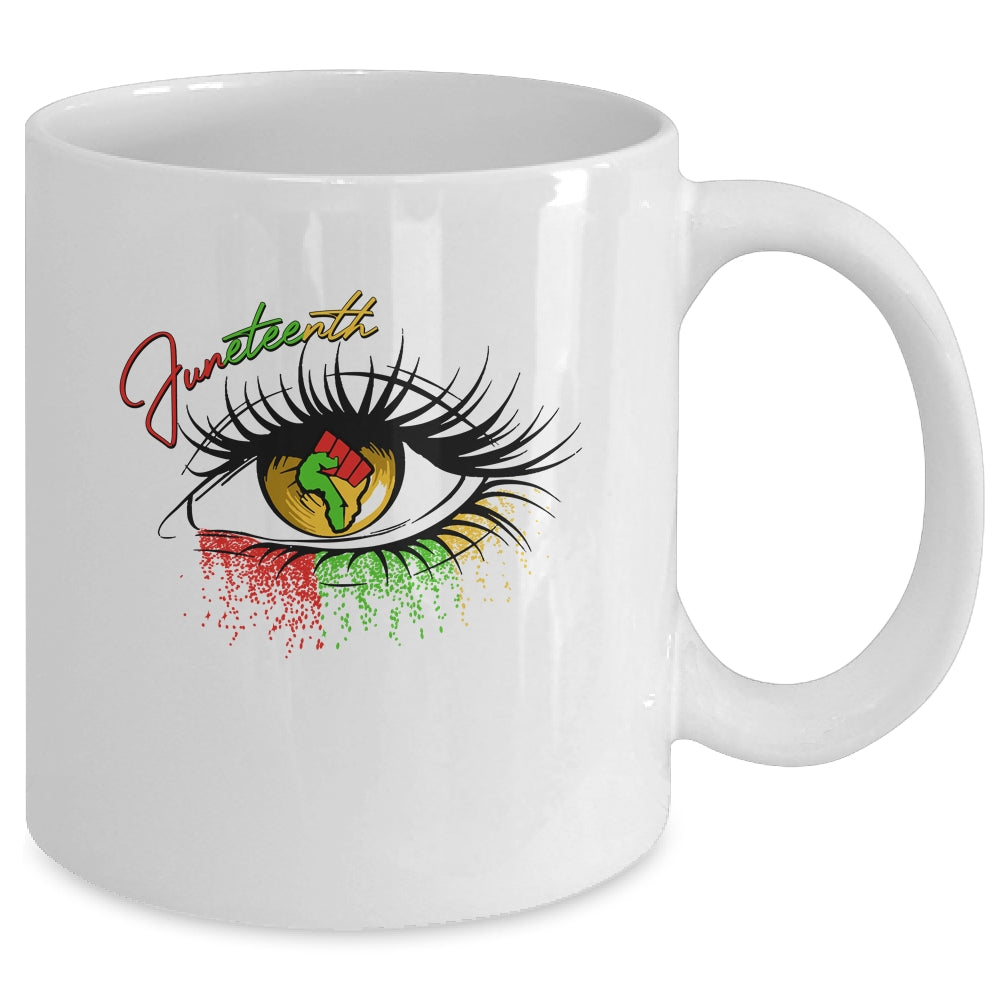 Juneteenth Ancestors Black African American Flag Pride Mug | siriusteestore