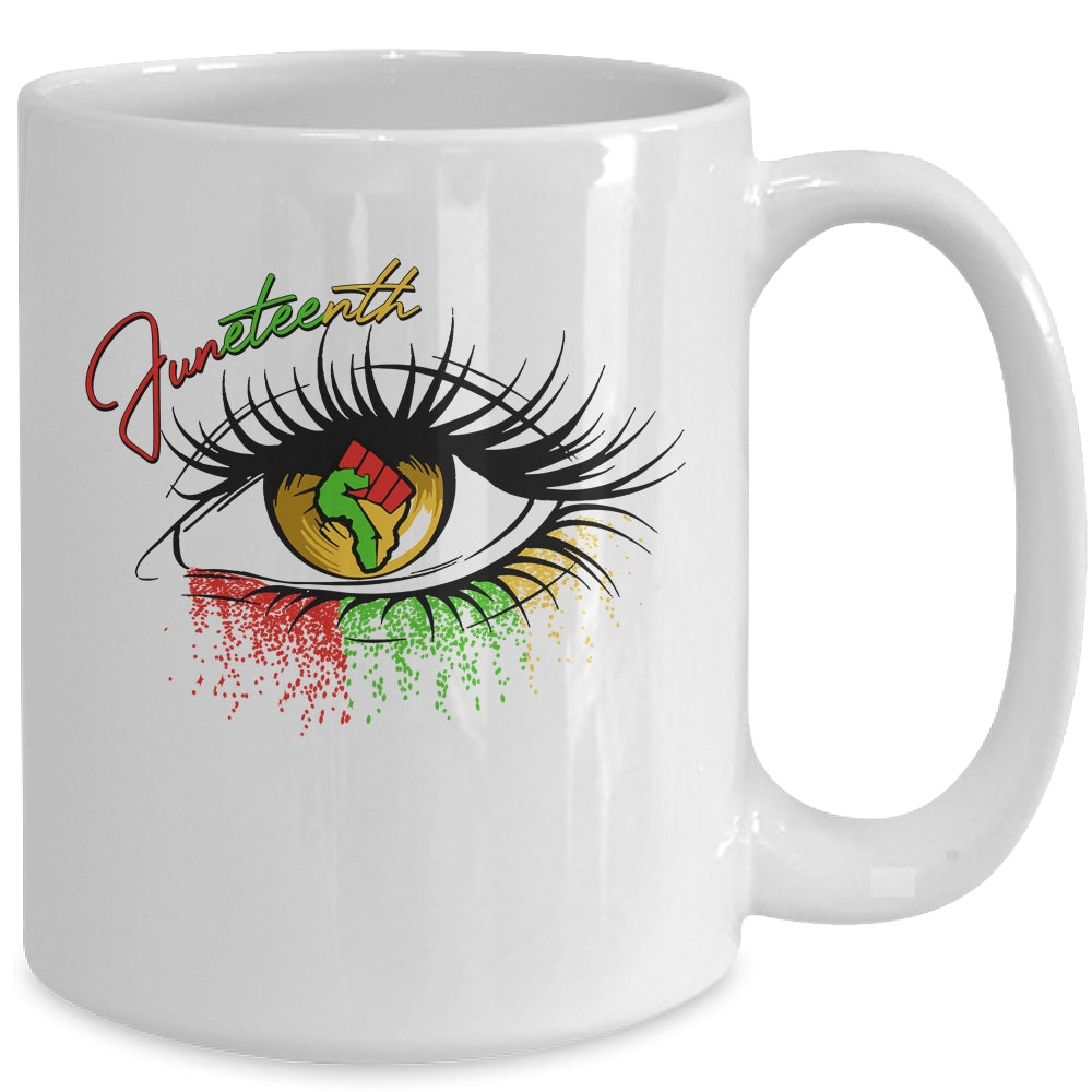 Juneteenth Ancestors Black African American Flag Pride Mug | siriusteestore