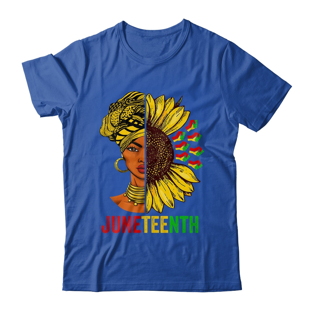 Juneteenth Black History African American Women Sunflower Shirt & Tank Top | siriusteestore