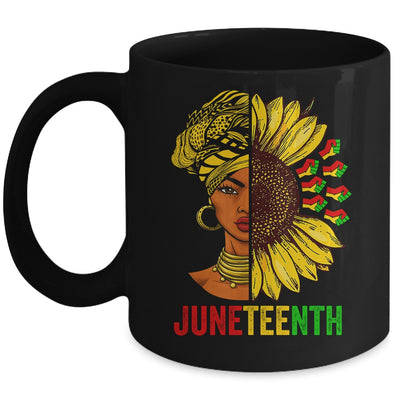 Juneteenth Black History African American Women Sunflower Mug | siriusteestore