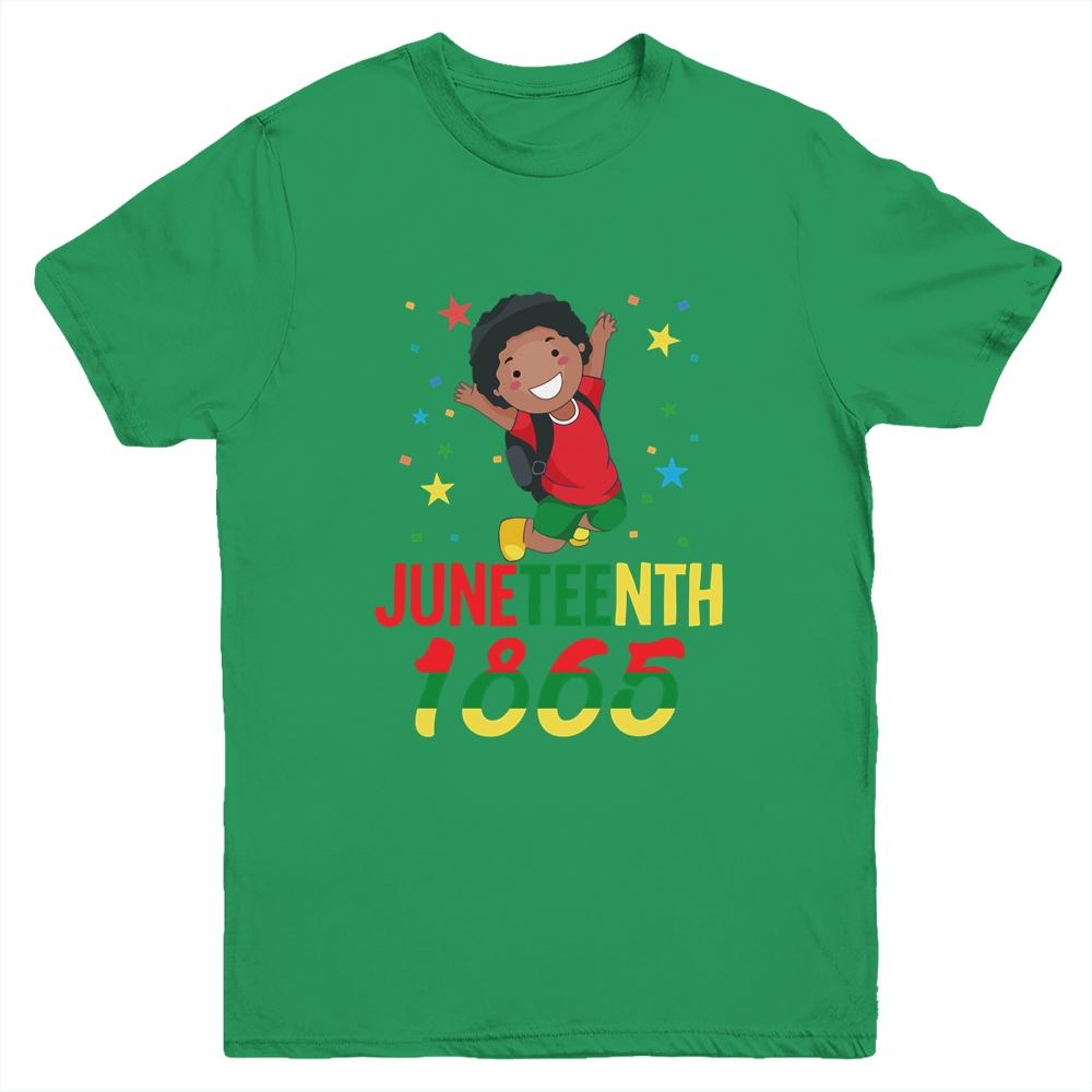 Juneteenth Celebrating 1865 Cute Black Boys Youth Youth Shirt | Siriustee.com.com