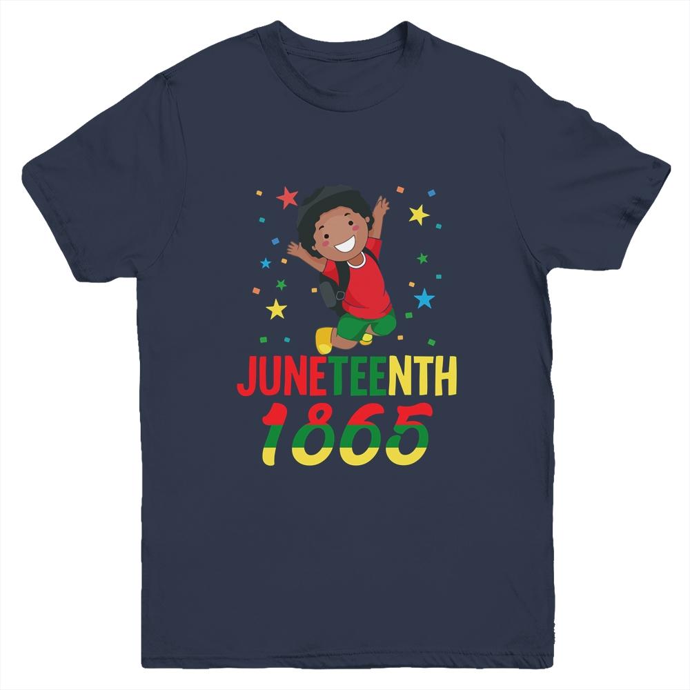 Juneteenth Celebrating 1865 Cute Black Boys Youth Youth Shirt | Siriustee.com.com