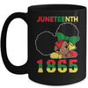 Juneteenth Celebrating 1865 Cute Black Girls Kids Mug | siriusteestore