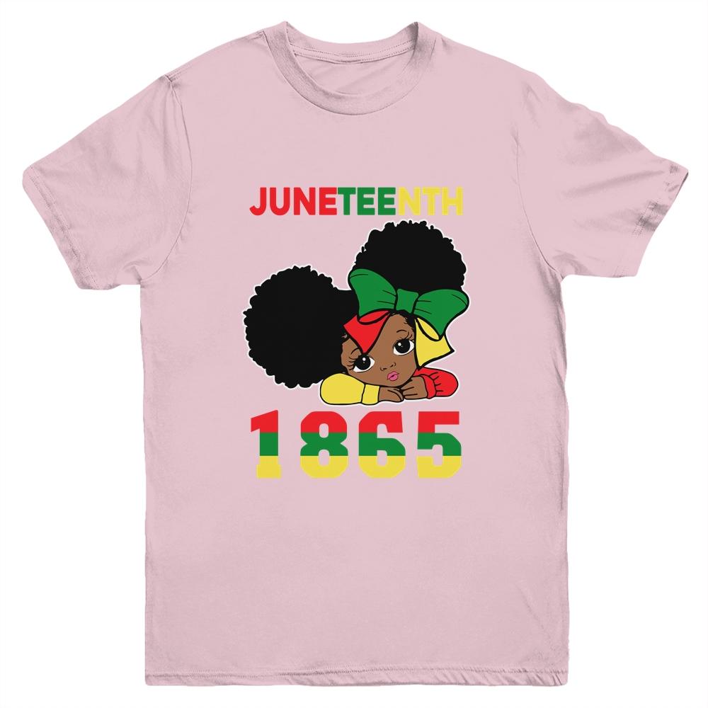 Juneteenth Celebrating 1865 Cute Black Girls Kids Youth Youth Shirt | Siriustee.com.com