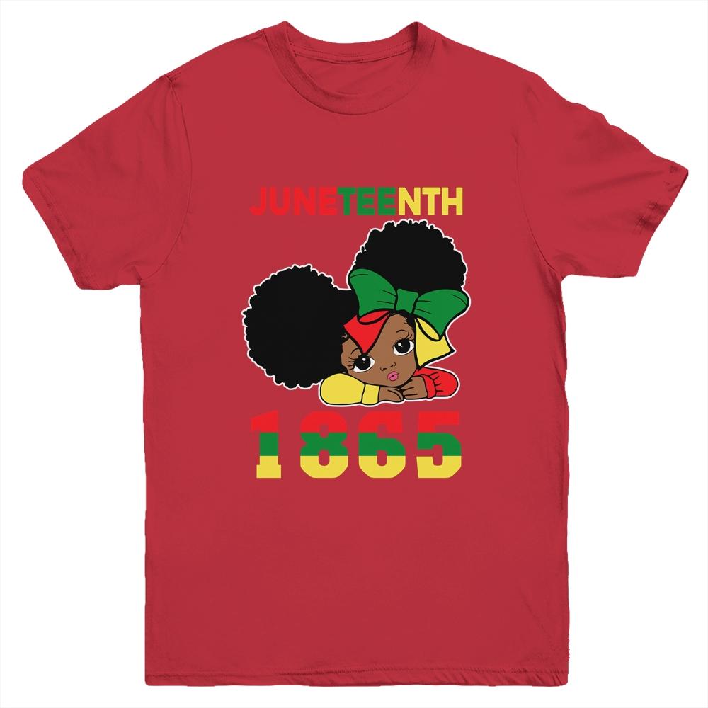Juneteenth Celebrating 1865 Cute Black Girls Kids Youth Youth Shirt | Siriustee.com.com