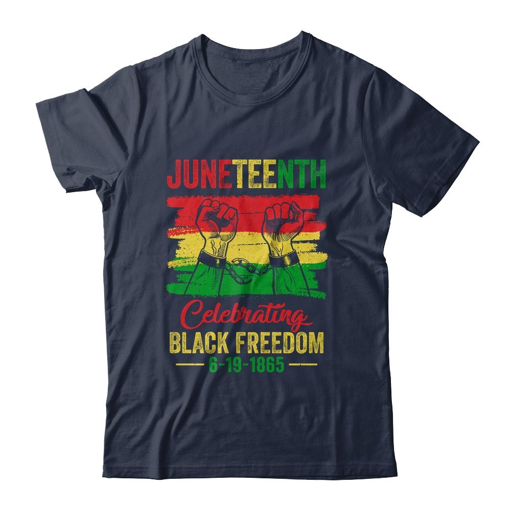 Juneteenth Celebrating Black African Freedom 1865 Flag T-Shirt & Tank Top | Siriustee.com.com