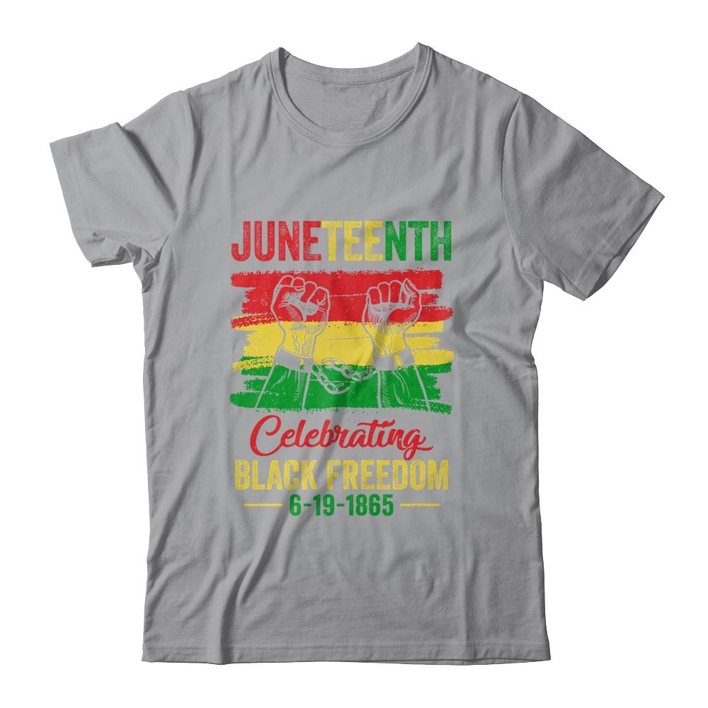 Juneteenth Celebrating Black African Freedom 1865 Flag T-Shirt & Tank Top | Siriustee.com.com