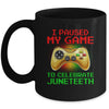 Juneteenth Gamer I Paused My Game To Celebrate Juneteeth Mug | siriusteestore