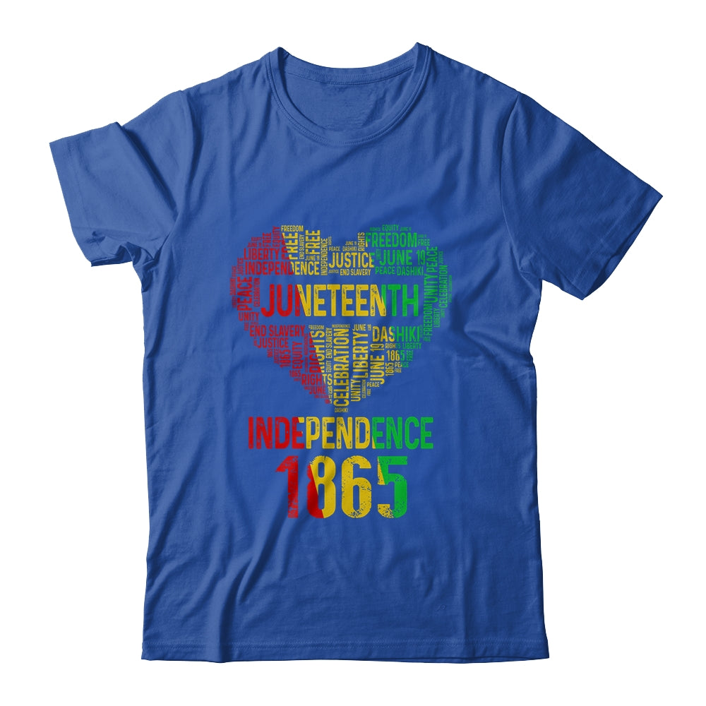 Juneteenth Heart Black History Afro American African Women Shirt & Tank Top | siriusteestore