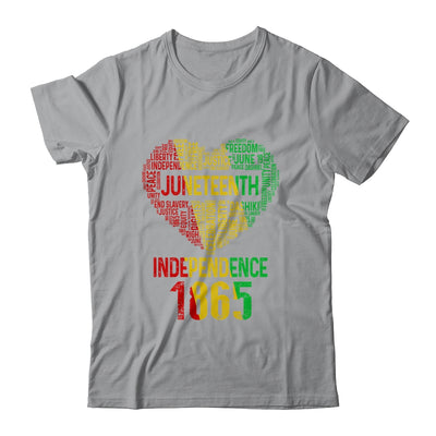 Juneteenth Heart Black History Afro American African Women Shirt & Tank Top | siriusteestore