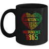 Juneteenth Heart Black History Afro American African Women Mug | siriusteestore