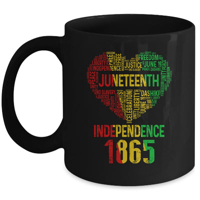 Juneteenth Heart Black History Afro American African Women Mug | siriusteestore