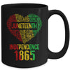 Juneteenth Heart Black History Afro American African Women Mug | siriusteestore