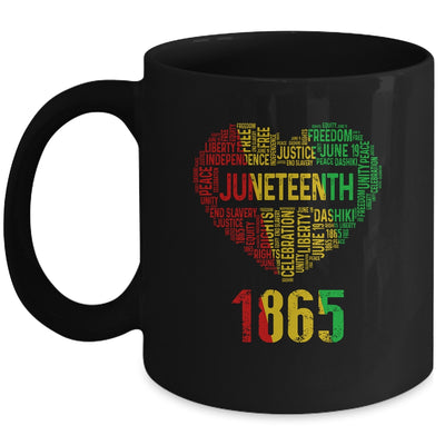 Juneteenth Heart Black History Afro American Women Girl Men Mug | siriusteestore