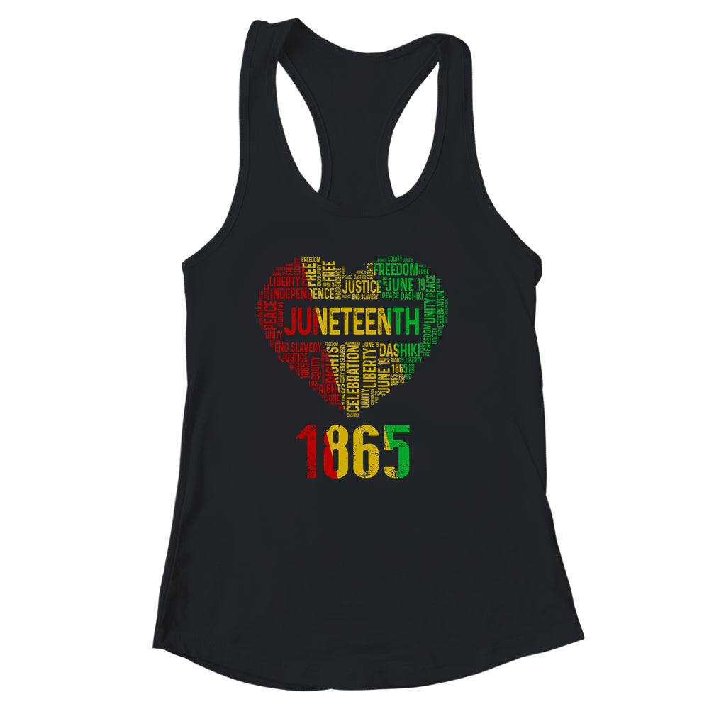 Juneteenth Heart Black History Afro American Women Girl Men Shirt & Tank Top | siriusteestore
