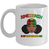 Juneteenth Is My Independence Day Black Girl Melanin Women Mug | siriusteestore