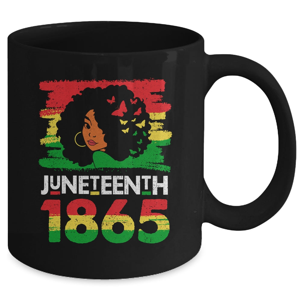 Juneteenth Is My Independence Day Black Women Black Pride Mug | siriusteestore