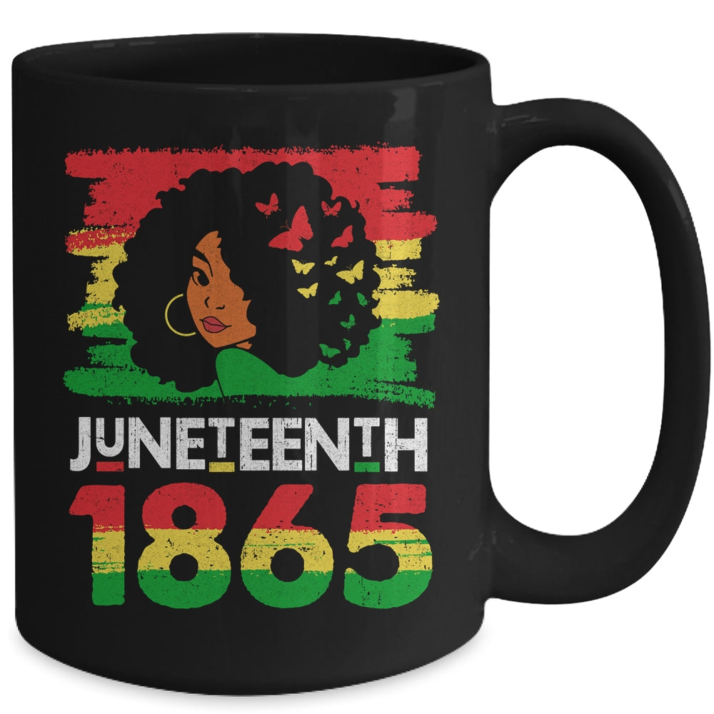 Juneteenth Is My Independence Day Black Women Black Pride Mug | siriusteestore