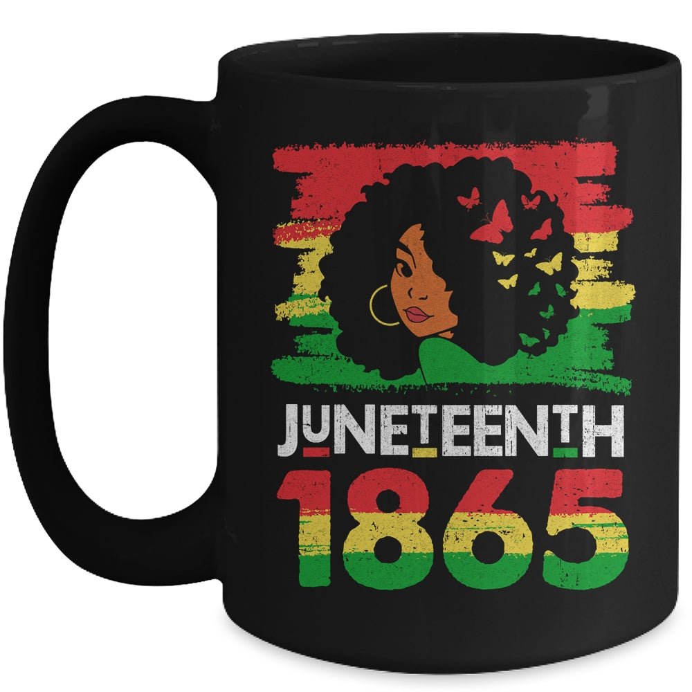 Juneteenth Is My Independence Day Black Women Black Pride Mug | siriusteestore