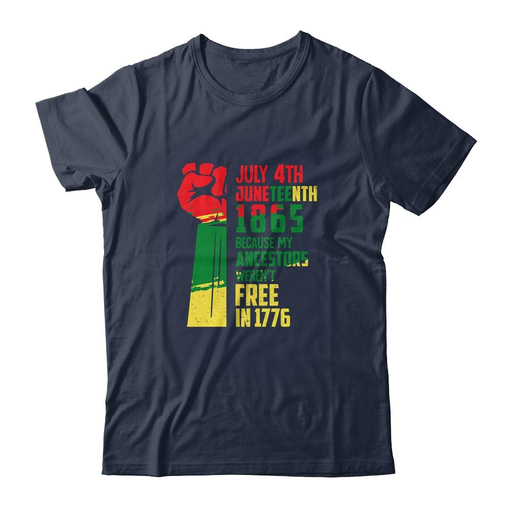 Juneteenth My Ancestors Free Black African Flag Men Women T-Shirt & Tank Top | Siriustee.com.com