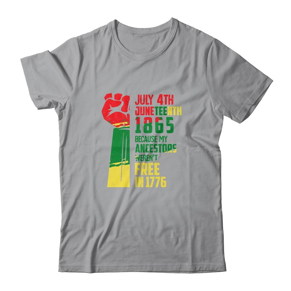 Juneteenth My Ancestors Free Black African Flag Men Women T-Shirt & Tank Top | Siriustee.com.com