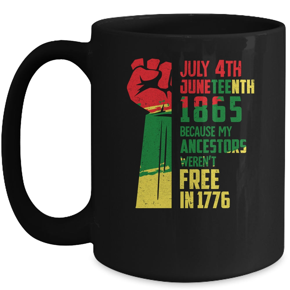 Juneteenth My Ancestors Free Black African Flag Men Women Mug | siriusteestore