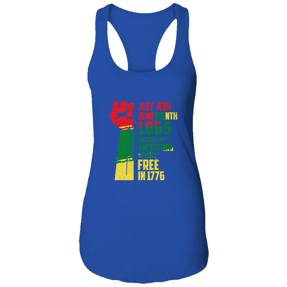 Juneteenth My Ancestors Free Black African Flag Men Women T-Shirt & Tank Top | Siriustee.com.com