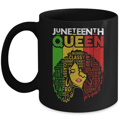 Juneteenth Queen Afro Melanin Black Girl Magic Women Girls Mug | siriusteestore