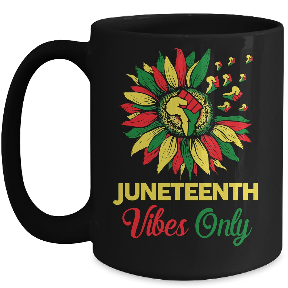 Juneteenth Vibes Melanin Black Girl Magic Women Girl Mug | siriusteestore
