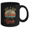 Just A Girl Who Loves Birds Cute Vintage Birds Girl Mug | siriusteestore