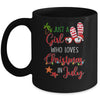 Just A Girl Who Loves Christmas In July Summer Mug | siriusteestore