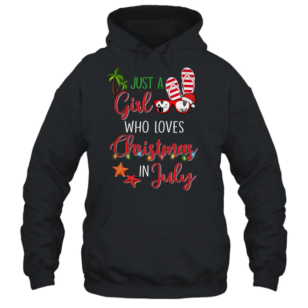 Just A Girl Who Loves Christmas In July Summer Shirt & Tank Top | siriusteestore
