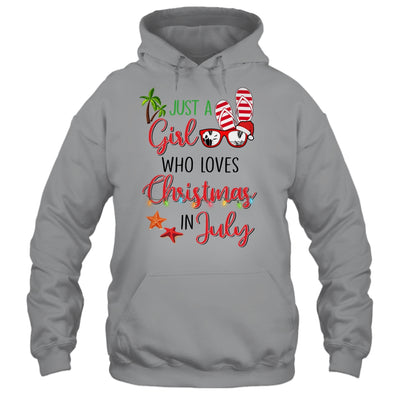 Just A Girl Who Loves Christmas In July Summer Vacation Shirt & Tank Top | siriusteestore
