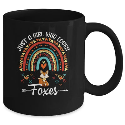 Just A Girl Who Loves Foxes Rainbow For Fox Lover Mug | siriusteestore