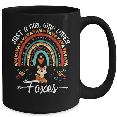 Just A Girl Who Loves Foxes Rainbow For Fox Lover Mug | siriusteestore