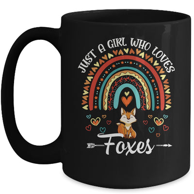 Just A Girl Who Loves Foxes Rainbow For Fox Lover Mug | siriusteestore