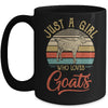 Just A Girl Who Loves Goats Cute Vintage Goats Girl Mug | siriusteestore