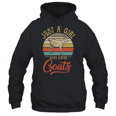 Just A Girl Who Loves Goats Cute Vintage Goats Girl Shirt & Tank Top | siriusteestore