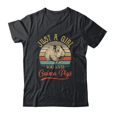 Just A Girl Who Loves Guinea Pigs Cute Vintage Guinea Pigs Girl Shirt & Tank Top | siriusteestore