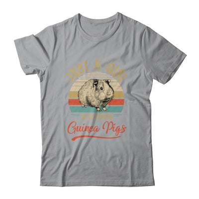 Just A Girl Who Loves Guinea Pigs Cute Vintage Guinea Pigs Girl Shirt & Tank Top | siriusteestore