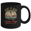 Just A Girl Who Loves Guinea Pigs Cute Vintage Guinea Pigs Girl Mug | siriusteestore